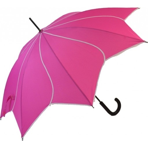 Umbrelă automată cu baston pentru femei Swirl Pink