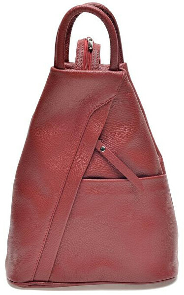 Dámský kožený batoh CF1625 Rosso