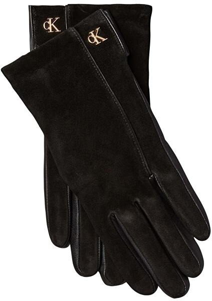 Dámské kožené rukavice Metal Ck Suede LV04F9006GUB1