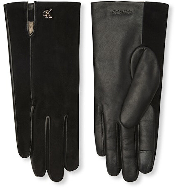 Dámské kožené rukavice Metal Ck Suede LV04F9006GUB1
