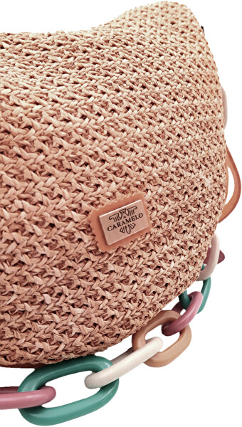 Dámská kožená kabelka Banana Bag 82330 Nude