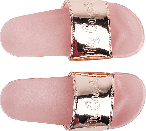 Papuci pentru femei Cleo Powder Pink/metalic Pink