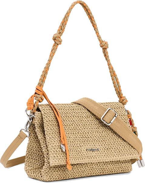 Dámska crossbody kabelka Half Logo Raffia Vo 26SAXO031014