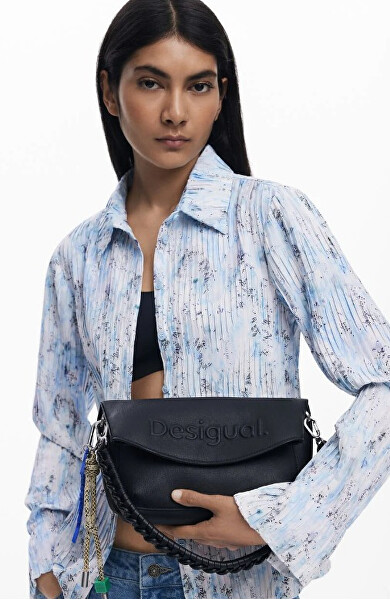 Dámská crossbody kabelka Half Logo Trokel Bla
