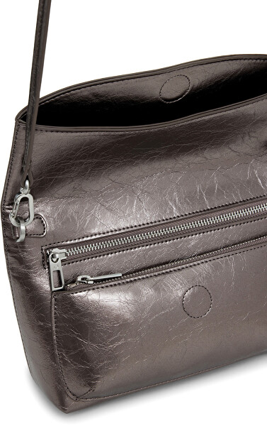 Dámská crossbody kabelka Half Logo Trokel Dark Silve
