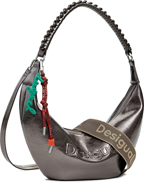 Dámská crossbody kabelka Half Logo Zante Dark Silver Banana Bag