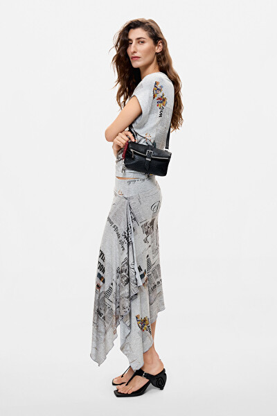 Geantă crossbody/portofel de damă Half Logo Clutch Mic 26WAYP032000