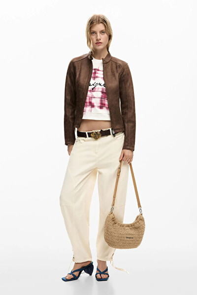 Női táska Half Logo Raffia Wa Banana Bag 26SAXO011014