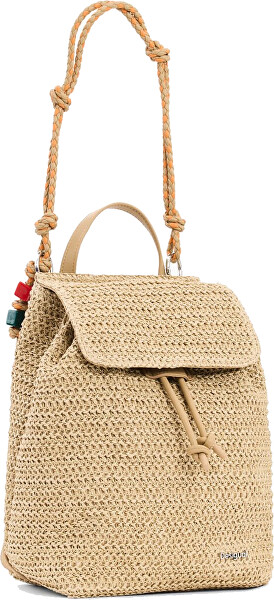 Dámsky batoh Half Logo Raffia L 26SAKO011014
