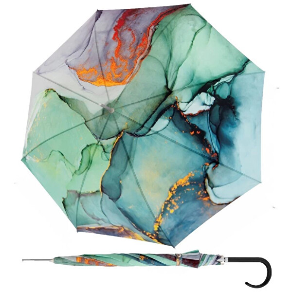 Dámský holový deštník Carbonsteel Long AC Marble