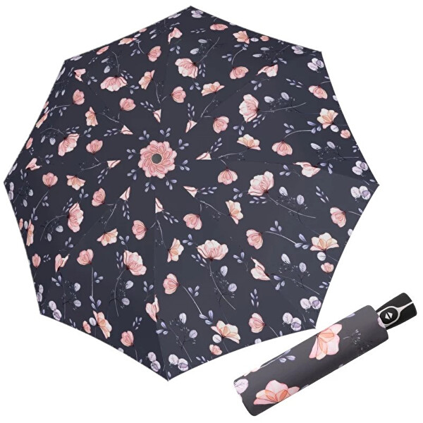 Umbrelă pliabilă complet automată pentru femei Fiber Magic Wildflowers