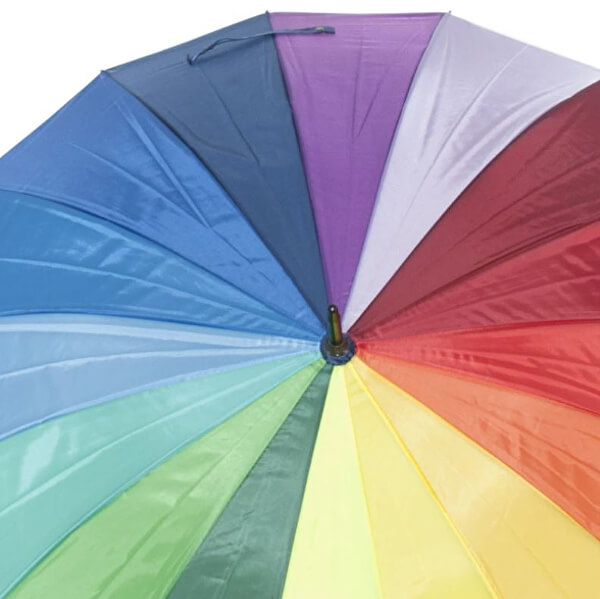 Holový deštník London Rainbow
