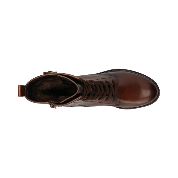Dámské kožené kotníkové boty