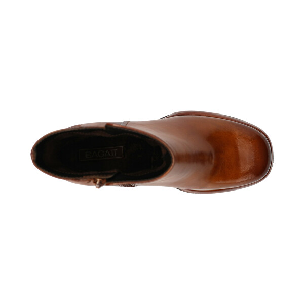Dámské kožené kotníkové boty