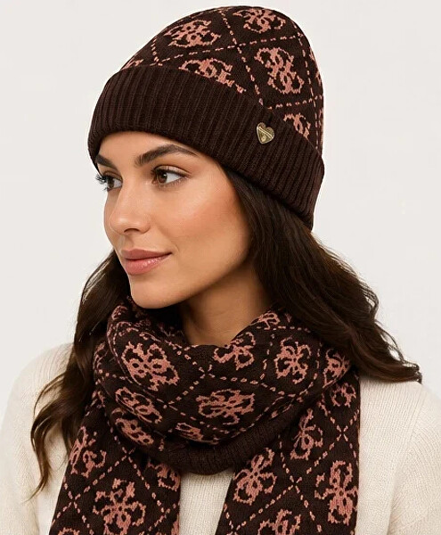 Dámský set - čepice a šála Beanie GFBOXWP6401-ONL