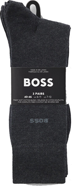 3 PACK - pánské ponožky BOSS 50469839-012