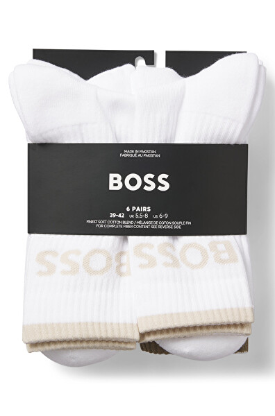 6 PACK - BOSS férfi zokni 50510168-965