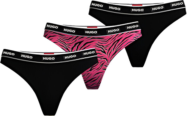 3 PACK - dámská tanga HUGO