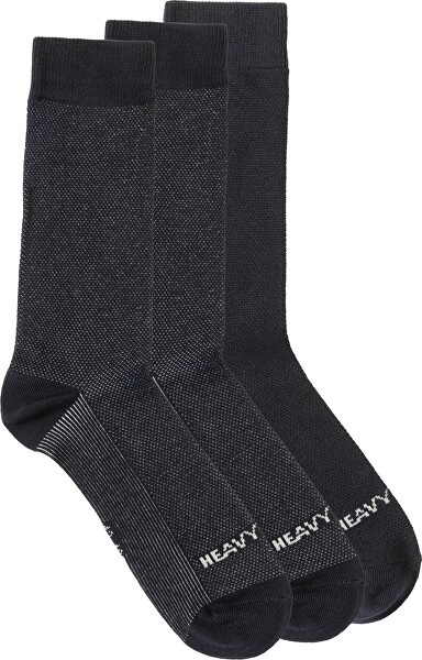 3 PACK - férfi zokni Oromir A16-018 Navy