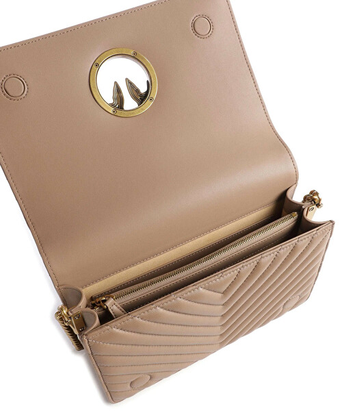Dámská kožená crossbody kabelka