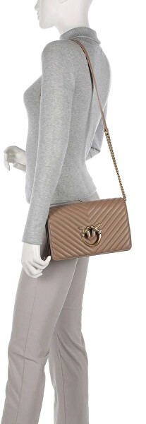 Dámská kožená crossbody kabelka