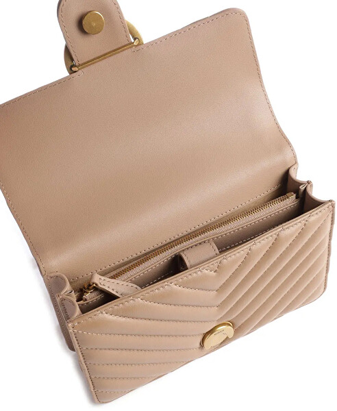 Dámská kožená crossbody kabelka