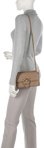 Dámská kožená crossbody kabelka