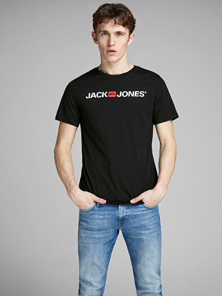 T-shirt da uomo JJECORP Slim Fit 12137126 Nera