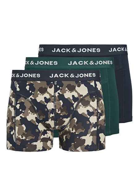 3 PACK - férfi boxeralsó JACCAMOFLAGE