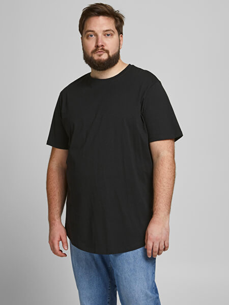 Herren T-Shirt JJENOA Long Line Fit