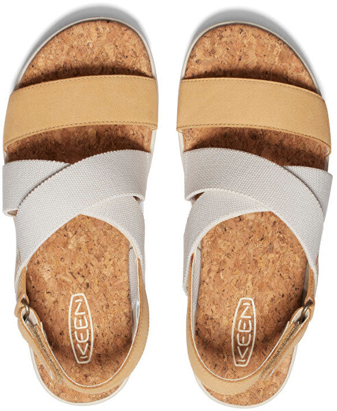 Sandale din piele pentru femei Elle Criss Cross