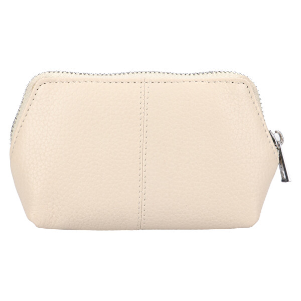 Dámska kožená mini peňaženka - kľúčenka BLC/5695/123 OFF WHITE