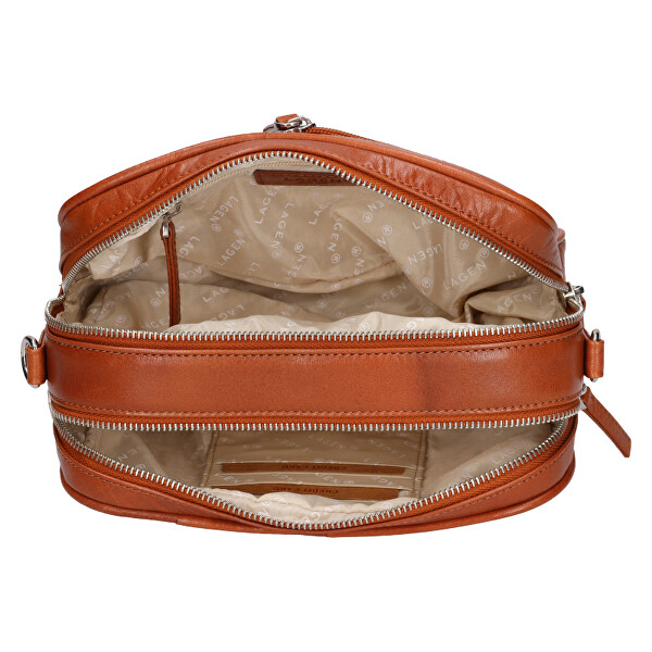 Crossbody-Lederhandtasche für Damen