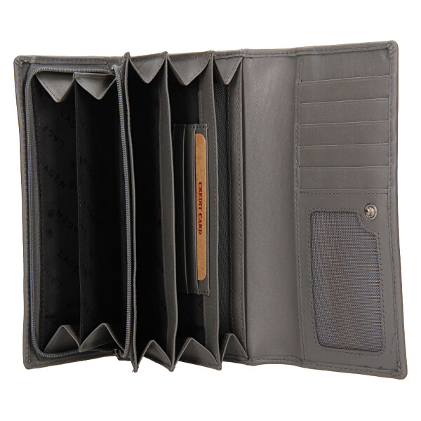 Dámska kožená peňaženka BLC/5065/621 DARK GREY