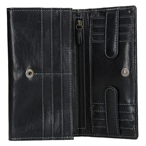 Dámska kožená peňaženka v-40/t Black