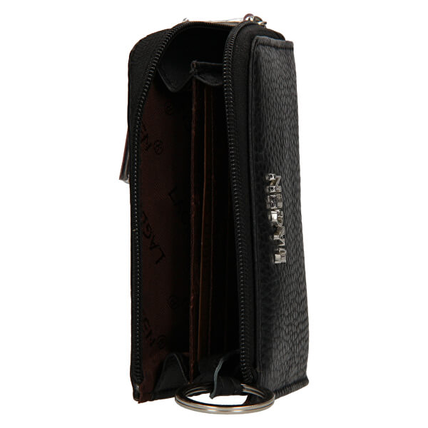 Kožená mini peňaženka-kľúčenka
