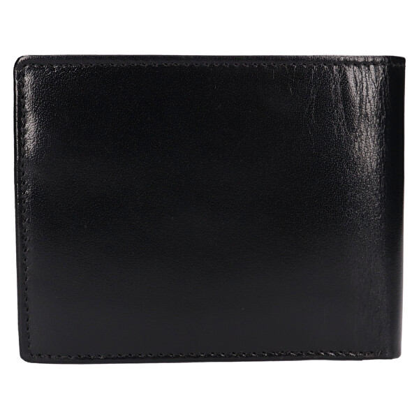 Pánská kožená peněženka 50749 BLACK/RED