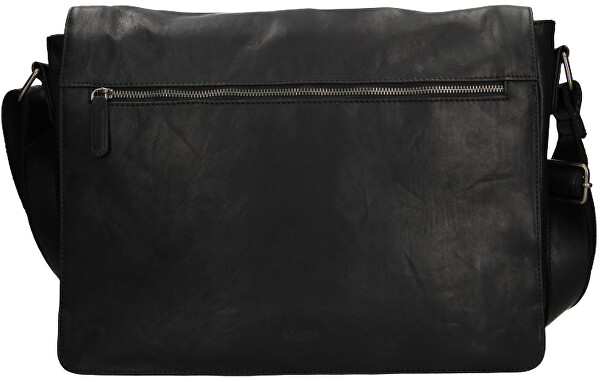 Pánská kožená taška na notebook BLC/4474/21 BLK