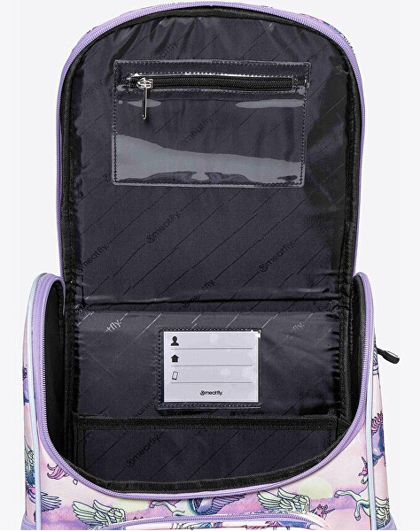 Školská aktovka Alex Purple Unicorn
