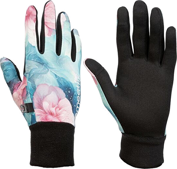 Dámske rukavice Powerstretch Pink Flowers