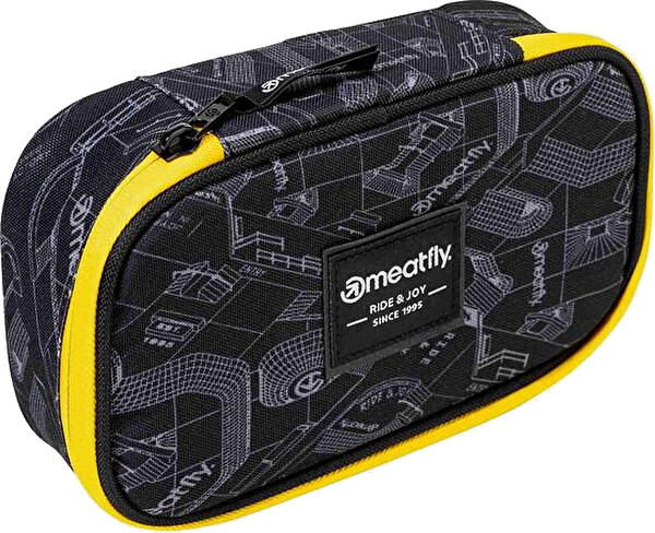 Penál XL Pencilcase Blueprint Black