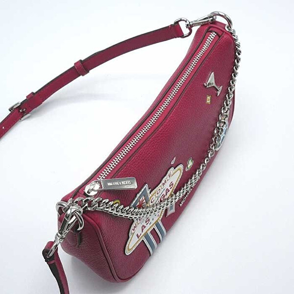 Dámska crossbody kabelka 35F5S1QC6V Dark Raspberry