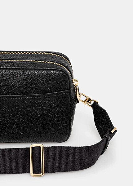 Dámská kožená crossbody kabelka 32S5GYTC5L Black