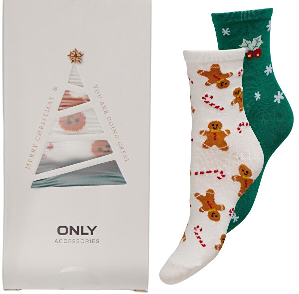 2 PACK - dámske ponožky ONLCHRISTMAS