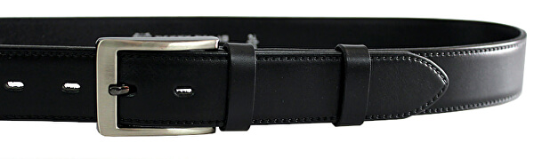 Cintura da uomo in pelle formale 35-020-4-60 Nera