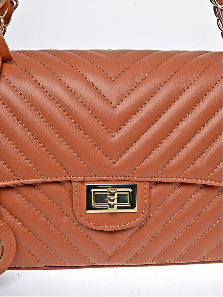 Női bőr kézitáska RM2213 Cognac