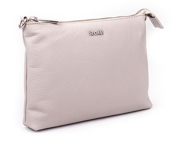 Dámská kožená crossbody kabelka A6B Taupe