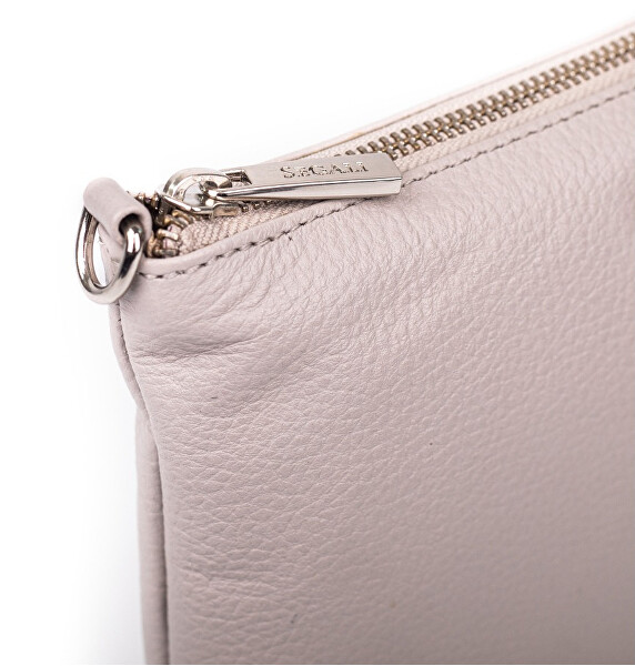 Dámská kožená crossbody kabelka A6B Taupe