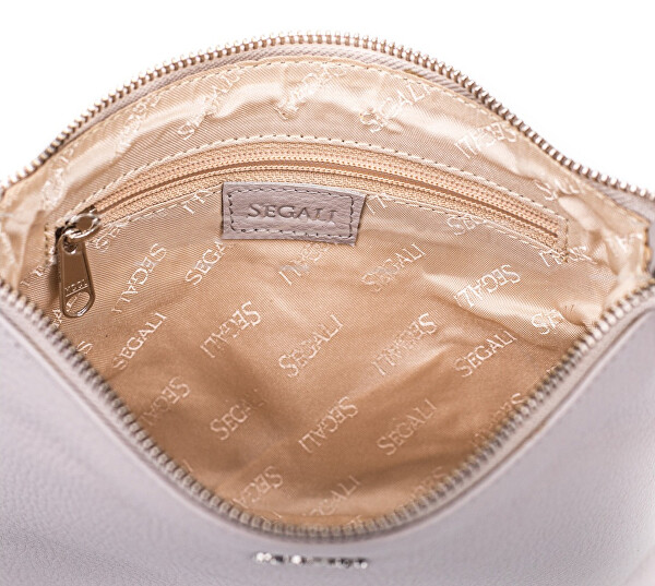 Dámská kožená crossbody kabelka A6B Taupe