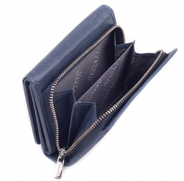 Dámska kožená peňaženka 7106 B S indigo